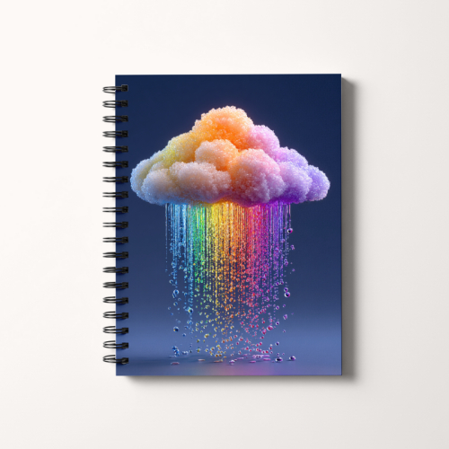 Notes A5 gładki 80 kartek Tęczowy deszcz z chmury MaDam Creative.png