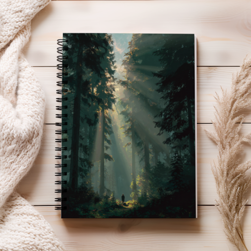 Notes A5 gładki 80 kartek Leśna ścieżka w promieniach światła MaDam Creative (2).png