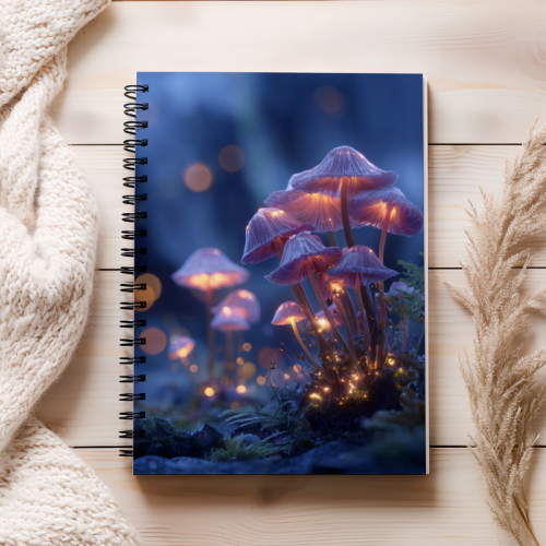 Notes A5 gładki 80 kartek Magiczne grzyby w zaczarowanym lesie MaDam Creative (2).png