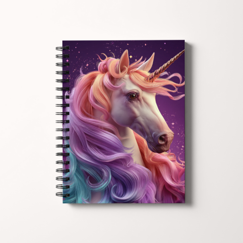 Notes A5 gładki 80 kartek Magiczny tęczowy jednorożec MaDam Creative.png