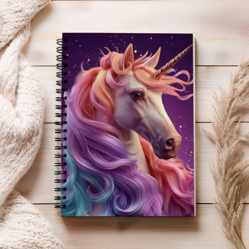 Notes A5 gładki 80 kartek Magiczny tęczowy jednorożec MaDam Creative (2).png