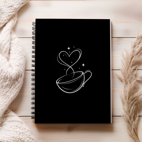 Notes A5 gładki 80 kartek Minimalistyczna filiżanka z sercem MaDam Creative (2).png