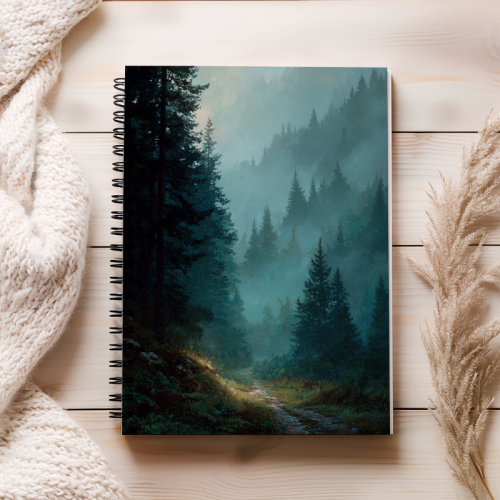 Notes A5 gładki 80 kartek Mistyczny las o świcie MaDam Creative (2).png