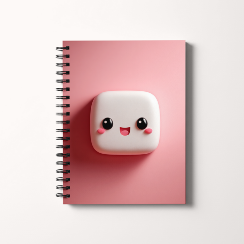 Notes A5 gładki 80 kartek Słodki marshmallow MaDam Creative.png