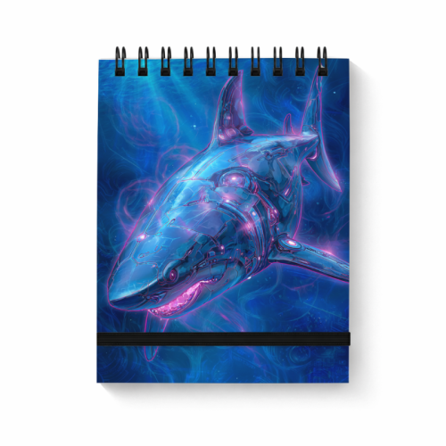 Neonowy rekin cyberpunk MaDam Creative.png