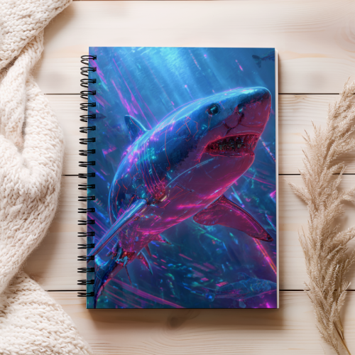 Notes A5 gładki 80 kartek Neonowy rekin futurystyczny MaDam Creative (2).png