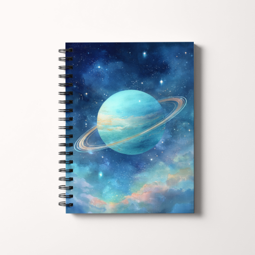 Notes A5 gładki 80 kartek Planeta z pierścieniami MaDam Creative.png