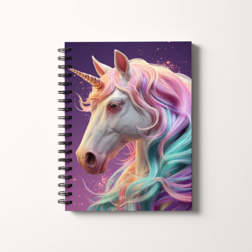 Notes A5 gładki 80 kartek Pastelowy jednorożec magiczny MaDam Creative.png