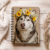 Notes A5 gładki 80 kartek Piesek husky w kwiatowym wianku MaDam Creative (2).png