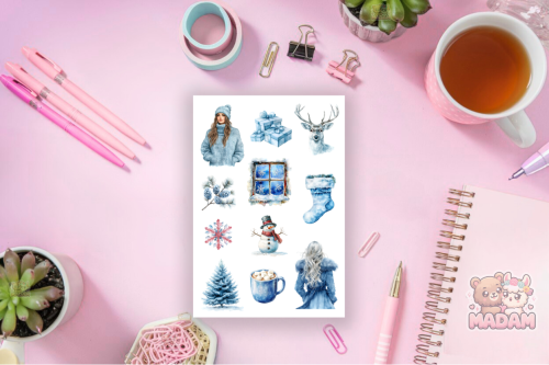 Naklejki Foliowe 13x19 Zimowa Kraina Czarów – Świąteczny klimat MaDam Creative