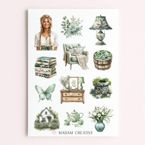 Naklejki Foliowe 13x19 Sielski Krajobraz – Wiejski urok i natura MaDam Creative