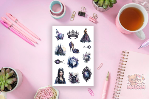 Naklejki Foliowe 13x19 Północna Księżniczka – Gotycka baśń i magia nocy MaDam Creative