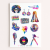 Naklejki Foliowe 13x19 Retro Disco – Lata 80 i Kolorowe Światła MaDam Creative