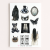 Naklejki Foliowe 13x19 Nawiedzony dom Halloween – Straszydła i Duchy MaDam Creative