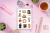 Naklejki Foliowe 13x19 Boho Magia – Księżyce i Kryształy MaDam Creative