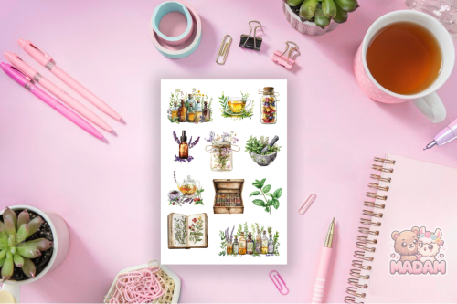 Naklejki Foliowe 13x19 Zioła – Zielnik i Roślinne Inspiracje MaDam Creative