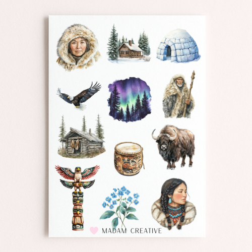Naklejki Foliowe 13x19 Alaska – Zimowe Góry i Śnieżny Klimat MaDam Creative