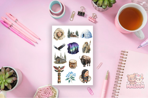 Naklejki Foliowe 13x19 Alaska – Zimowe Góry i Śnieżny Klimat MaDam Creative