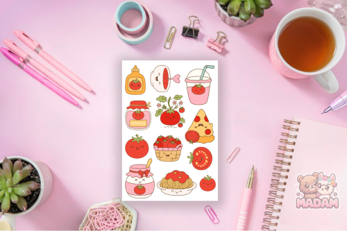 Naklejki Foliowe 13x19 Słodki pomidor MaDam Creative