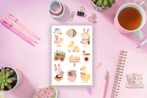 Naklejki Foliowe 13x19 Słodka Wielkanoc MaDam Creative