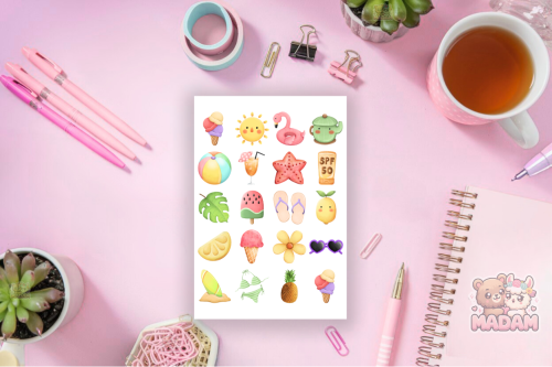 Naklejki Foliowe 13x19 Lato MaDam Creative