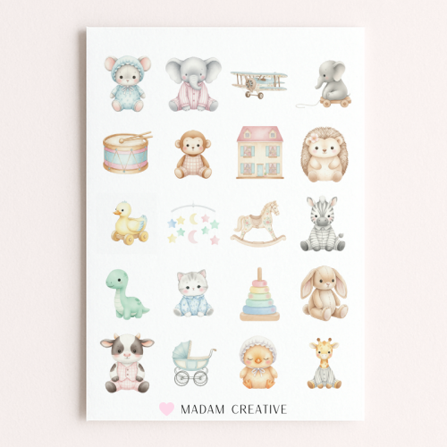 Naklejki Foliowe 13x19 zabawka dla dziecka MaDam Creative