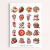 Naklejki Foliowe 13x19 Kawaii Truskawka MaDam Creative