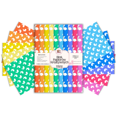 5906040454085 Blok Papierów Kreatywnych Wielkanoc królik kolor– do Scrapbookingu i Journalingu MaDam Creative.png