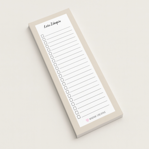 5906040454443Lista zakupów magnetyczna na lodówkę 9x21 50 kartek beżowa minimalistyczna MaDam Creative.png