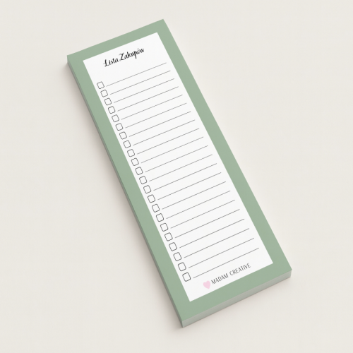 5906040454436Lista zakupów magnetyczna na lodówkę 9x21 50 kartek szałwiowa minimalistyczna MaDam Creative.png