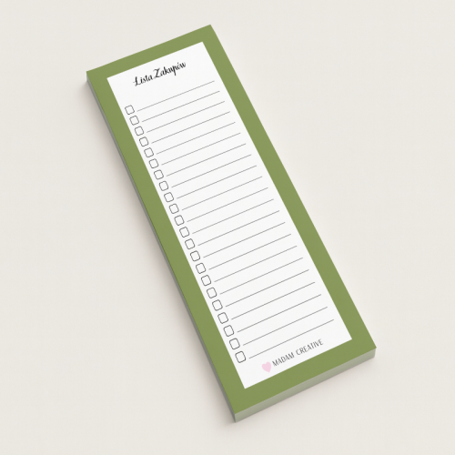 5906040454429Lista zakupów magnetyczna na lodówkę 9x21 50 kartek oliwkowa minimalistyczna MaDam Creative.png