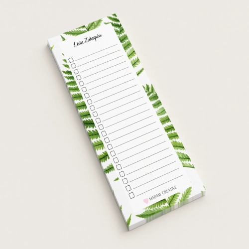 5906040454351Lista zakupów magnetyczna na lodówkę 9x21 50 kartek botaniczna paprocie MaDam Creative.png
