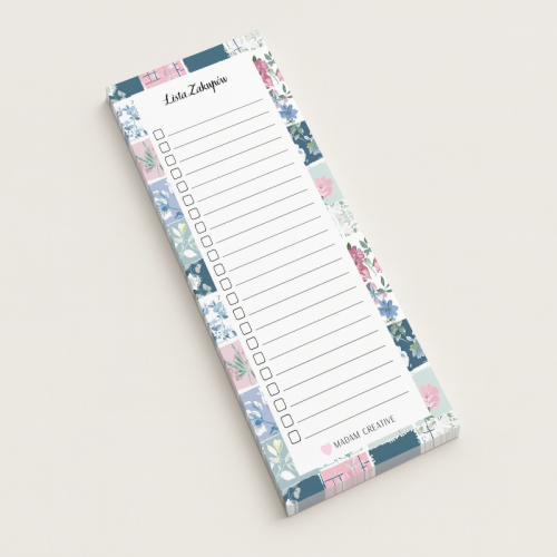 5906040454313Lista zakupów magnetyczna na lodówkę 9x21 50 kartek niebieskie kwiaty MaDam Creative.png