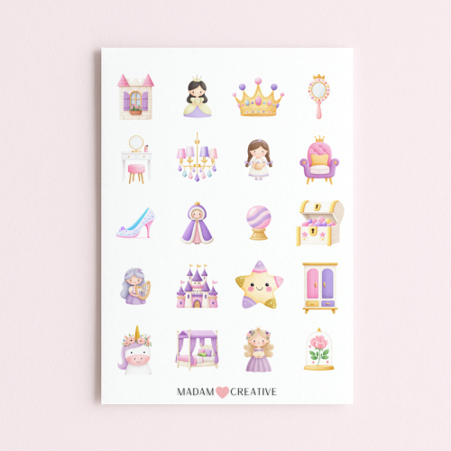 5906040458434_Naklejki Foliowe 13x19 Księżniczka z bajki-  dzień postaci z bajek MaDam Creative.png