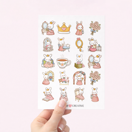 5906040455365_Naklejki Foliowe 13x19 Kawaii Księżniczka Króliczek MaDam Creative (2).png