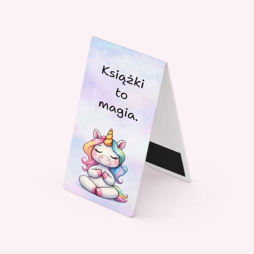 5906040458670_Zakładka magnetyczna Jednorożec Medytujący do książek matowa MaDam Creative.png