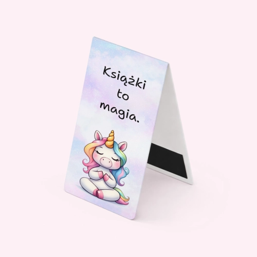 5906040458670_Zakładka magnetyczna Jednorożec Medytujący do książek matowa MaDam Creative.png