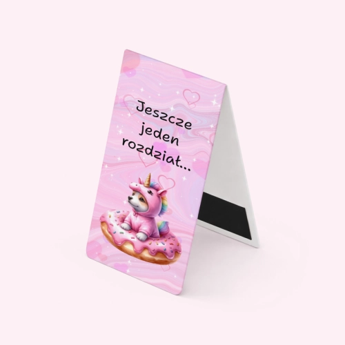 5906040458755_Zakładka magnetyczna Piesek  jednorożec booklover do książek matowa MaDam Creative.png