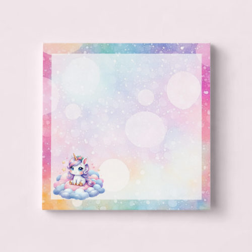 5906040417080 Karteczki do notowania 7,5x7,5 cm 50 szt jednorożec na chmurce Pastelowy MaDam Creative (2).png