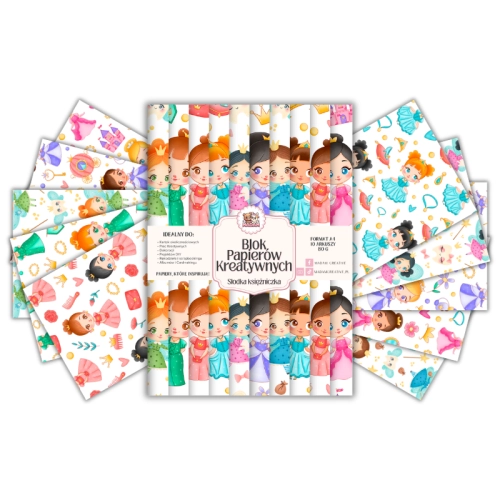 5906040462356_Blok Papierów Kreatywnych Słodka księżniczka– do Scrapbookingu i Journalingu MaDam Creative.png