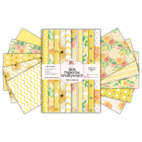 5906040462059_Blok Papierów Kreatywnych Żółte kwiaty– do Scrapbookingu i Journalingu MaDam Creative.png