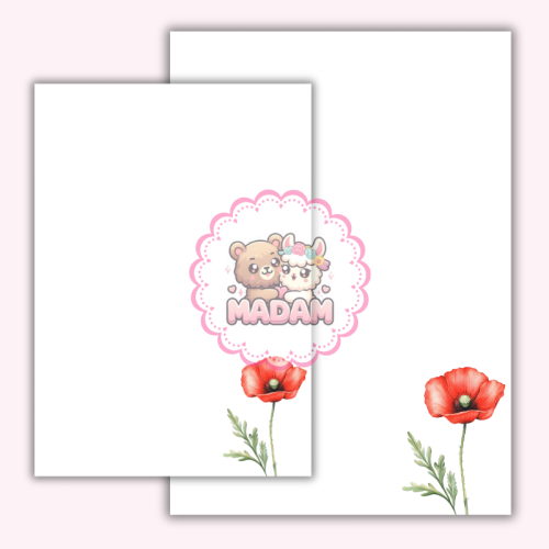 5906040461748_Papeteria ozdobna A4 – papier listowy Kwiat maku polnego MaDam Creative (2).png