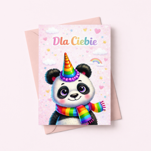 5906040459516 Kartka dla dziewczynki panda jednorożec urodziny MaDam Creative.png