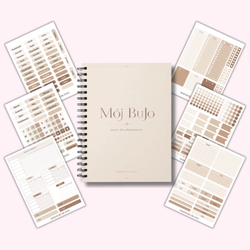 5906040463292 Zestaw Bullet Journal A5 Twój pierwszy BuJo Latte Minimal MaDam Creative.png