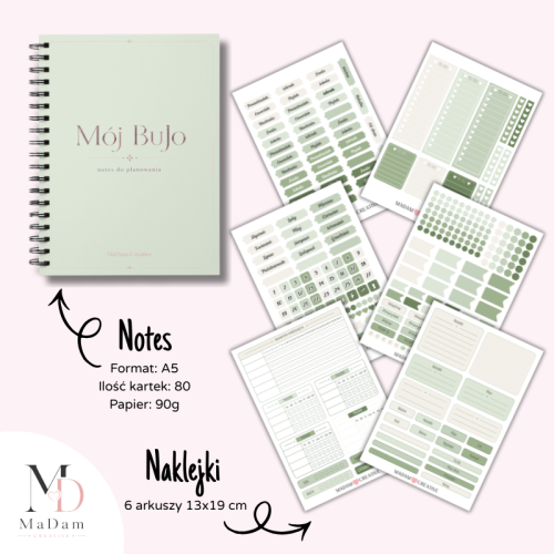 5906040463308 Zestaw Bullet Journal A5 Twój pierwszy BuJo Sage Calm MaDam Creative (2).png