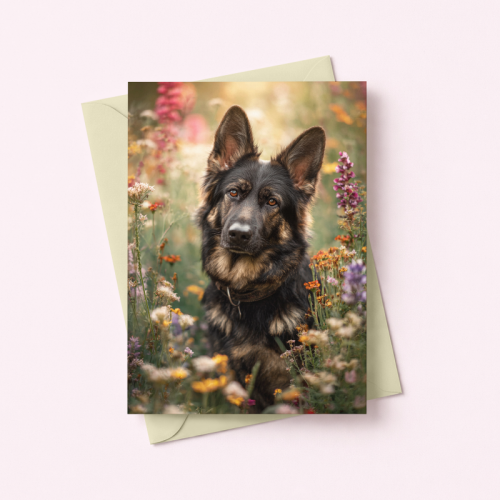 5906040460925 Kartka pies w kwiatach natura Dla Ciebie MaDam Creative.png