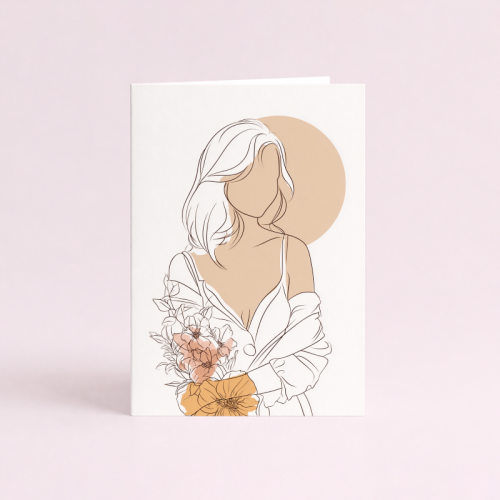 5906040460710 Kartka kobieta minimalistyczna line art Dla Ciebie MaDam Creative (2).png