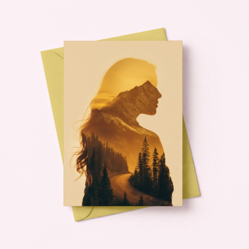 5906040461236 Kartka kobieta natura podwójna ekspozycja Dla Ciebie MaDam Creative.png