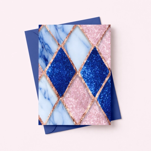 5906040461410 Kartka elegancka geometryczna niebiesko złota Dla Ciebie MaDam Creative.png