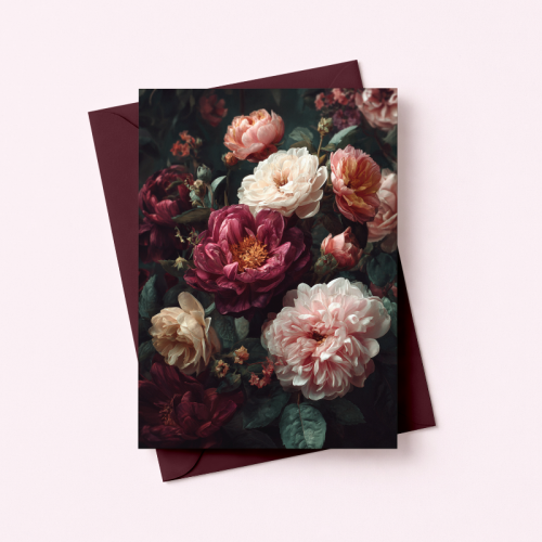 5906040460383 Kartka elegancka kwiaty vintage ciemne Dla Ciebie MaDam Creative.png